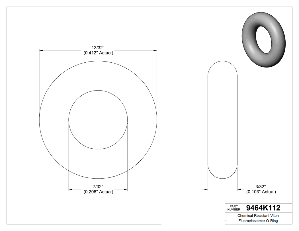 Technical drawing - 9464K112